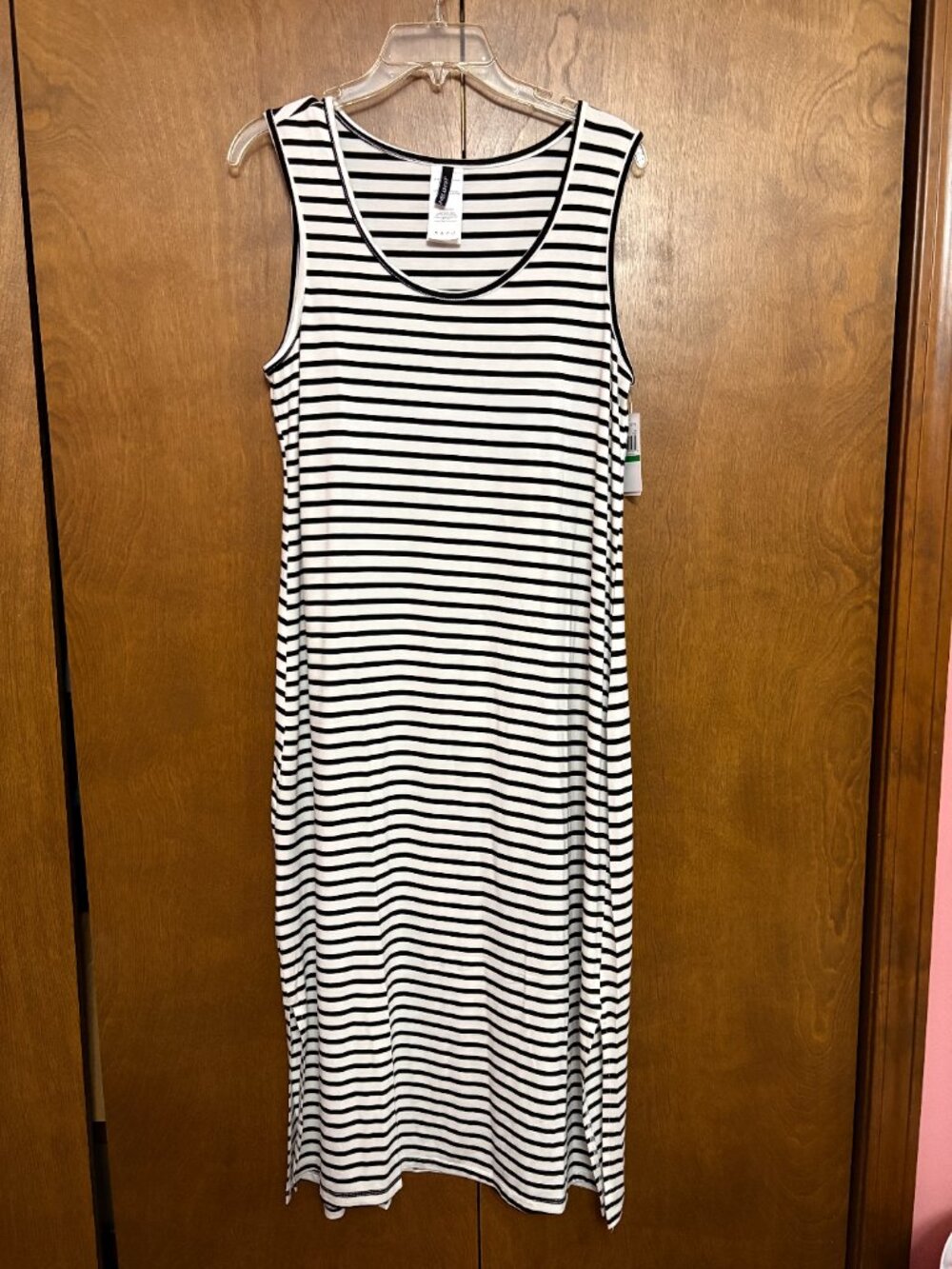 Jantzen Sleeveless Striped Knit Cover-Up Dress - Size: Large - NWT